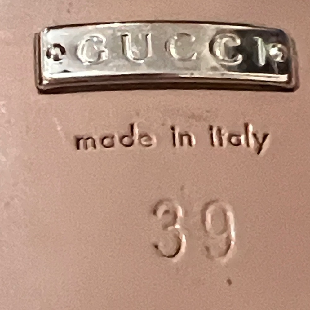 Gucci Brown Leather Sandals with Silver Accents size 39 - Picture 6 of 8
